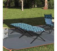 vidaXL Letto da campeggio pieghevole Foglia Foresta 210 x 80 x 46 cm