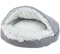 TRIXIE Letto particolarmente morbido e antiscivolo per cani Harvey, rotondo, Ø 70 cm, colore grigio/bianco e nero - 38037