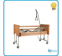 LETTO DA DEGENZA ELETTRICO COMPLETO IN LEGNO A 3 MOVIMENTI CON TRENDELENBURG
