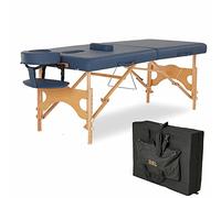 Letto da massaggio Tavolo da massaggio pieghevole portatile - Letto da massaggio a 2 sezioni Tavolo SPA con borsa per il trasporto, può sopportare 250 kg - Facile installazione, leggero, altezza