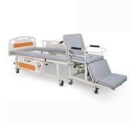 Letto da ospedale elettrico regolabile per anziani, sedia a rotelle multifunzionale con WC, design intelligente per cure domestiche e uso medico