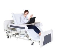 Letto di ospedale manuale con materasso ad alta densità della schiuma per l'assistenza infermieristica e paziente