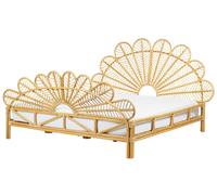Letto FLORENTINE Rattan Marrone chiaro 180 x 200 cm