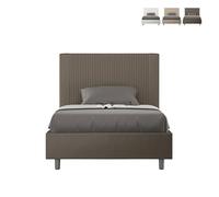Letto francese e mezzo contenitore 120x190 similpelle Goya P