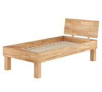 Letto/futon lungo 100x220 Faggio ANCHE x ANZIANI con doghe rigide 60.81-10-220