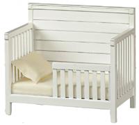 Letto Giorno Miniature Bianco In Legno Per Bambole JBM Arredamento Per Bambini