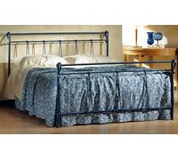 Letto In Ferro battuto Artigianale Matrimoniale ROSY con supporti rete sospesa [EEK: A+++]