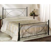 Letto In Ferro Una Piazza e Mezzo LUNA, con ganci per Rete Sospesa