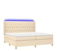 Letto in tessuto traspirante con testiera regolabile e LED integrato