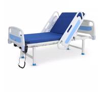 Letto infermieristico medico, letto ospedaliero multifunzionale con telecomando e materasso traspirante per comfort e supporto, posizionamento regolabile
