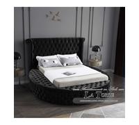 Letto king size matrimoniale rotondo contenitore Moderno velluto o ecopelle qual