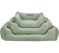 TRIXIE Cuccia per cani Marley 60 x 50 cm in ocra, per cani di piccola taglia - accogliente cestino per cani con rivestimento in tela di cotone di alta qualità - morbido e lavabile - 37693