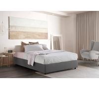 Talamo Italia - Letto matrimoniale Dana, Letto contenitore con rivestimento in tessuto, 100% Made in Italy, Apertura frontale, con materasso Cm 160x190 incluso, Blu