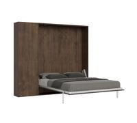 Letto Matrimoniale a Scomparsa Salvaspazio Kentaro H210 cm Marrone