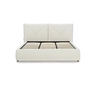 Letto matrimoniale con contenitore Martino 180x200 cm, Bianco Lana