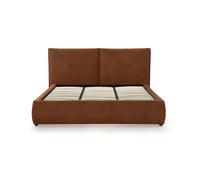 Letto matrimoniale con contenitore Martino 180x200 cm, Rosso Mattone