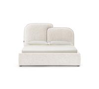 Letto matrimoniale con contenitore Olivia 160x200 cm, color Sabbia