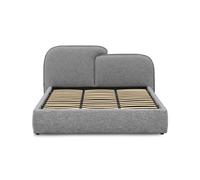 Letto matrimoniale con contenitore Olivia 180x200 cm, Grigio Melange