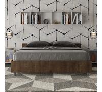 Letto matrimoniale con rete Noce NUAMO 160x190 cm [EEK: Non applicabile]