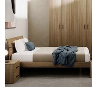 Letto matrimoniale in legno 2 piazze posti per camera da letto cameretta noce