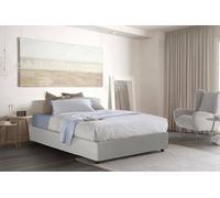 Letto Matrimoniale Marta, Letto Contenitore con Rivestimento in Ecopelle, 100% Made in Italy, Apertura Frontale, Adatto per Materasso Cm 160x190, Bianco