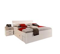 Letto matrimoniale MAXIM con 2 comodini e illuminazione LED, LAP 280x97x216 cm