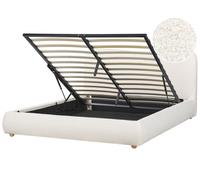 Letto minimalista con contenitore 160 x 200 cm Boucle Moderno Bianco Blagnac