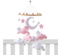 Letto mobile - spinner lana, ciondolo peluche | Set decorazioni rotanti lenitivo fatto a mano piccola figlia rilassante ninna nanna attività attività ambientale cotto