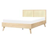 Letto MONPAZIER Rattan Marrone chiaro 140 x 200 cm