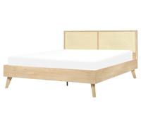 Letto MONPAZIER Rattan Marrone chiaro 160 x 200 cm