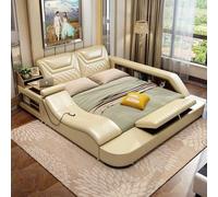 Letto multifunzione scaffale armadio usb letti matrimoniali stazione di ricarica180x200 armadi