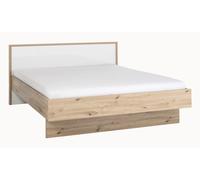 Composad | Letto della Linea MUNDI con Spazio per 2 Cassetti (non inclusi), Letto King Size Contenitore, (LxAxP) 193,30x98,10x218 cm, Colore Rovere Mielato e Bianco laccato, Made in Italy