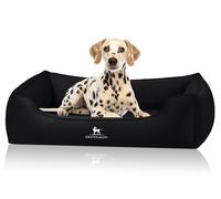 Letto ortopedico per cani Oliver di Knuffelwuff in tessuto Easy Clean M-L Nero