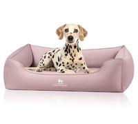 Letto ortopedico per cani Oliver di Knuffelwuff in tessuto Easy Clean M-L Rosa