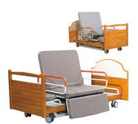 Letto ospedaliero elettrico con 5 funzioni, letti medici regolabili e sollevabili con rotazione, ausilio per l'assistenza infermieristica per uso domestico fino a 530 libbre (205 * 98 * 59 cm)