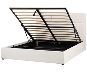 Letto ottomano 160 x 200 cm con contenitore e testiera Camera da letto Mobili Po
