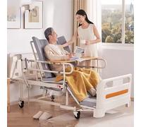 Letto per allattamento elettrico con materasso di fascia alta e telecomando intelligente per cure mediche domestiche, meccanismo di rotazione temporizzata