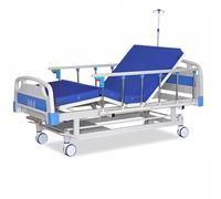 Letto per allattamento manuale con materasso traspirante, tavolo da pranzo e guardrail per cure ospedaliere domestiche