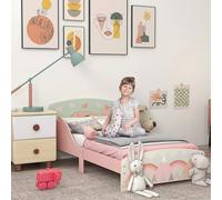 Letto per Bambini 3-6 Anni con Bordi Rialzati, Lettino per Bimbi 140x70 cm con Doghe e Fantasia con Animali Rivoluziona la cameretta con il letto per bambini ZONEKIZ. Con un allegro design a tema anim