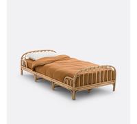 Letto per bambini in rattan, Albin Beige 90 x 190 cm