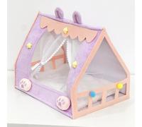 Letto per bambole con tenda, comodo letto in peluche, per soggiorno, camera