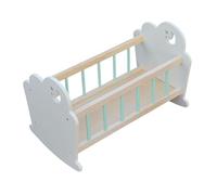 Letto per bambole per bambini - simpatico cornice in legno, giocattolo per dormire dettagliato | Cradmi bambole per il gioco fantasioso, mini letto per bambini per giochi di giochi di giochi di ruolo,