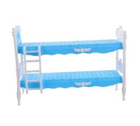 Letto per bambole principessa piccolo letto per bambole letti di case delle bambole letto delle bambole Accessori per la casa delle bambole mini letti Bambola plastica Blu