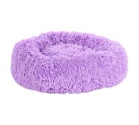Letto Per Cani Flamingo Krems Rotondo Lavabile A 30°C In Pile Viola