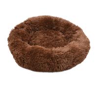 Letto Per Cani Flamingo Krems Rotondo Marrone Scuro, Lavabile E Antiscivolo