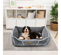 Letto per Cuccioli, Struttura Antiderapante 360°, Tessuto Naturale, Adatto a Cani e Gatti 51x48x15 cm Il nostro letto per cani è realizzato con un'imbottitura in cotone PP di alta qualità, progettata 