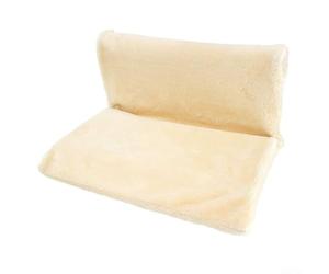 Letto per gatti che si appende al radiatore per un maggiore calore, costruito con struttura in metallo e tessuto morbido per il massimo comfort (beige)