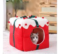 Letto per gatti per gatti da interno, cuccia per gatti di Natale, letto per