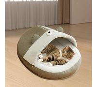Letto per gatti, tenda per gatti, a forma di pantofola, accogliente, con fodera