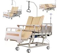 Letto per infermieristica completamente elettrico di alta qualità, regolabile, 10 funzioni, letto medico con telecomando, chiusura individuale, per cure domestiche e ambienti ospedalieri